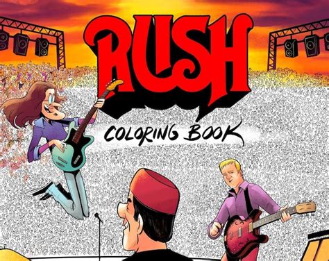 rush coloring book    additional pages etsy