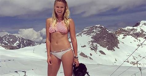 geraldine kemper in bikini op snowboard sterren ad nl