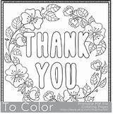 Thank Coloring Printable Pages Card Color Pdf Adults Sheets Sheet Cards Adult Colouring Book Veterans Kids Ups Grown Instant Print sketch template