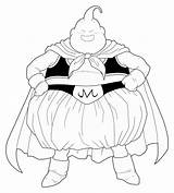 Coloring Buu Majin Pages Fat Library Clipart sketch template