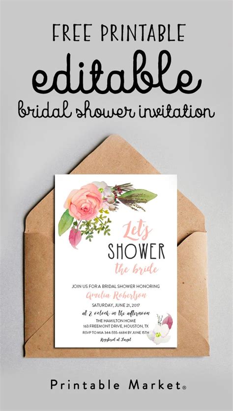 elegant  editable invitation templates
