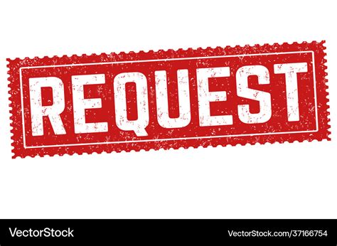 request grunge rubber stamp royalty  vector image