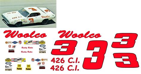 buddy baker woolco plymouth  scale decals ebay plymouth