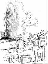Coloring Yellowstone Pages Geyser Park National Niagara Falls Drawing Printable Kids Garden Iceland Supercoloring Online Color Corner Dover Publications Designlooter sketch template