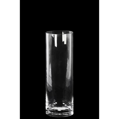 Shop Glass Tall Cylinder Vase With Round Mouth And Tapered