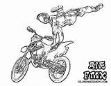 Motocross Wheeling Bmx Colouring Dirtbike Ktm Freestyle Coloringhome sketch template