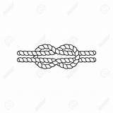 Rope Knot Drawing Nautical Vector Knots Marine Getdrawings sketch template