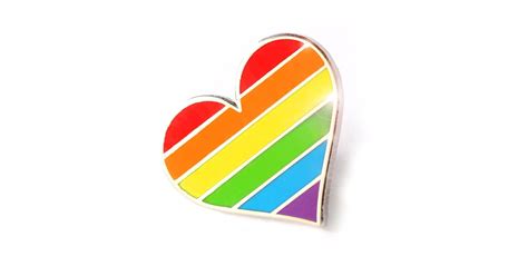lgbtq heart flag enamel pin what should i wear to pride
