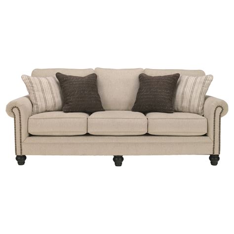 signature design  ashley milari queen sofa bed beige walmartcom walmartcom