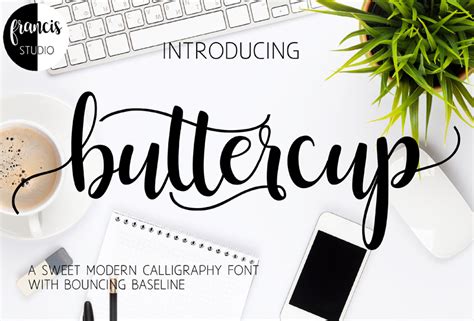 buttercup font dafontcom modern calligraphy fonts typography fonts