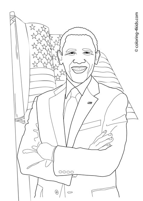 barack obama coloring pages coloring pages pinterest