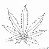 Weed Marijuana Outline Stoner Drawings Cannabis Trippy Bettercoloring sketch template