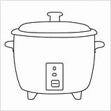 Cooker Crockpot Easydrawings sketch template