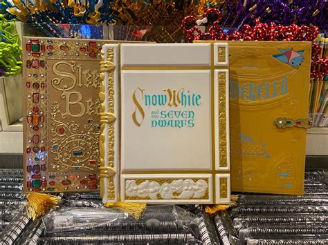 stunning  storybook journals based  classic disney films debut  disney springs