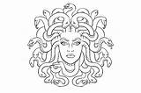 Medusa Greek sketch template