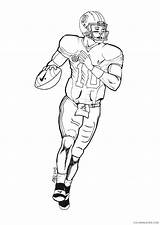 Coloring Quarterback Pages Quarter Getdrawings sketch template