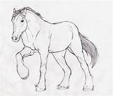 Clydesdale Horse Coloring Sketch Horses Outline Drawings Kids Drawn Drawing Google Sketches Draw Line Quilt Cartoon Search Pencil Riding Color sketch template