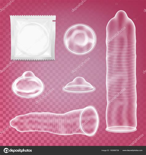 realistic condom vector contraceptive method concept unpacked and