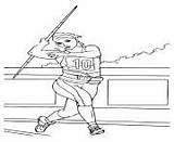 Olympic Games Coloring Pages Throw Javelin Printable Book Info sketch template