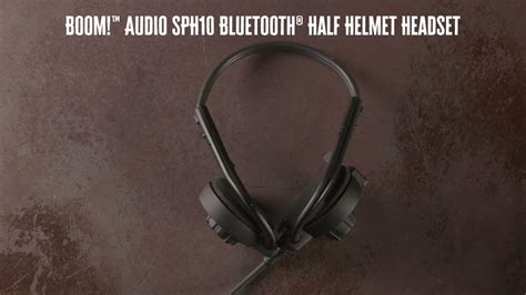 boom audio sph bluetooth  helmet headset harley davidson youtube