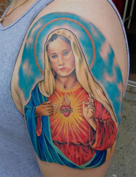 Virgin Mary Tattoo By Diego Tattoonow