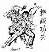 Fist Iron Shuai Shang Inked Chi Jiao Clipartmag Drawing sketch template