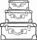 Suitcases Suitcase Koffer Maletas Valigie Maleta Ausmalbilder Colorir Supercoloring Valigia Ausmalbild Malas Viaje Malvorlage Ausdrucken Counseling Kleidung Offener Clipartbest Coloriages sketch template