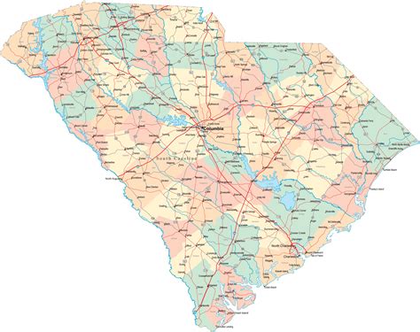 Maps Of South Carolina Rich Image And Wallpaper