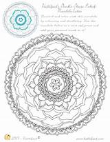 Mandala Lotus Hattifant Relief Stress sketch template
