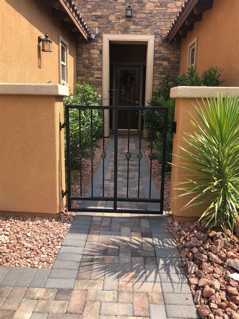 residential courtyard entry gates lv iron steel