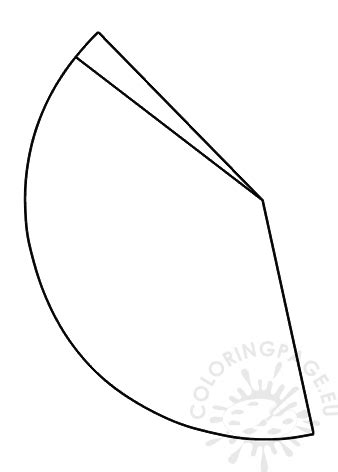 birthday hat template  coloring page