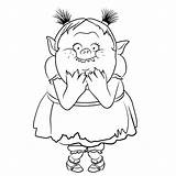 Trolls Coloring Kids Pages Color Print sketch template