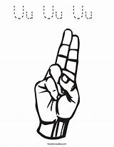 Coloring Uu Letter Sign Language Pages Noodle Twistynoodle Built California Usa Choose Board sketch template