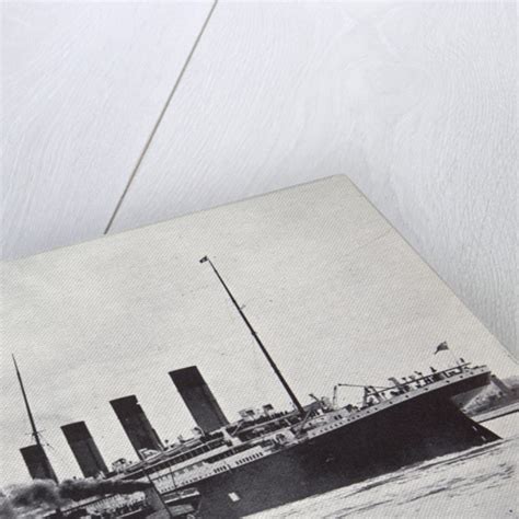 rms titanic leaving southampton posters prints  anonymous
