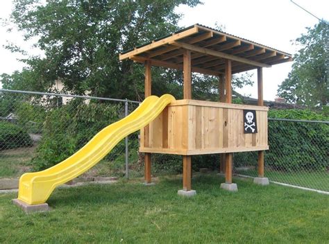 build  treeless tree house  steps  pictures instructables small yard kids