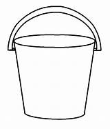 Bucket Clipart Drawing Outline Printable Beach Pail Coloring Template Pages Templates Clip Filler Large Sand Buckets Water Kids Sketch Drawings sketch template