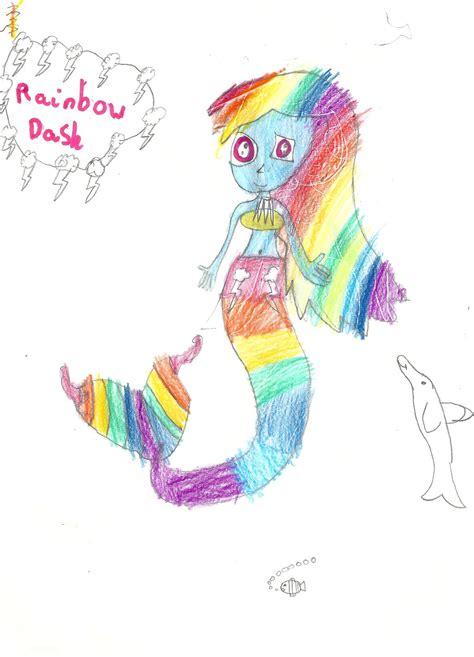 rainbow dash equestria mermaid  julia  deviantart