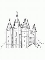 Lds Salt Temples Mormon Bountiful Cliparts Coloringhome Paintingvalley sketch template