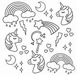 Unicorn Colouring Pages Printable Kids Coloring Book Unicorns Heart Children Books Small Sheets A4 Printables Drawing Downloadable Mermaid Buster Cute sketch template
