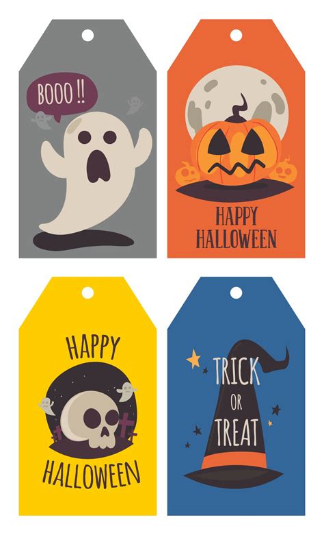printable halloween gift bag tags     printablee