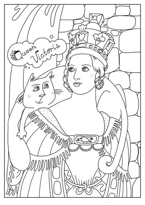 queen victoria coloring pages