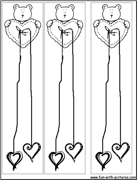 printable bookmarks valentines day coloring pages coloring bookmarks
