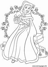 Belle Coloring Christmas Pages Princess Printable Disney Color Info Print sketch template
