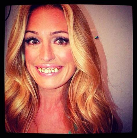 Cat Deeley Shows Off A Scary Pair Of Gnashers As She Films Sitcom Cameo