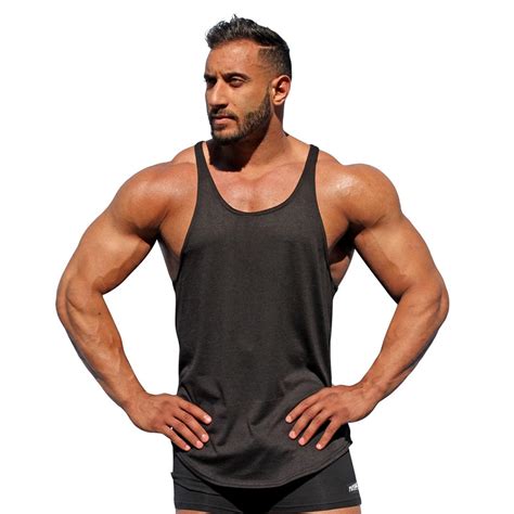 Fitness Bodybuilding Tops Men Weightlifting Tank Tops Solid Cotton