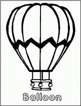 Coloring Air Hot Balloon Printable Pages Popular sketch template