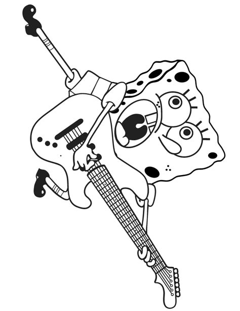 guitar coloring page az coloring pages printable adult coloring pages