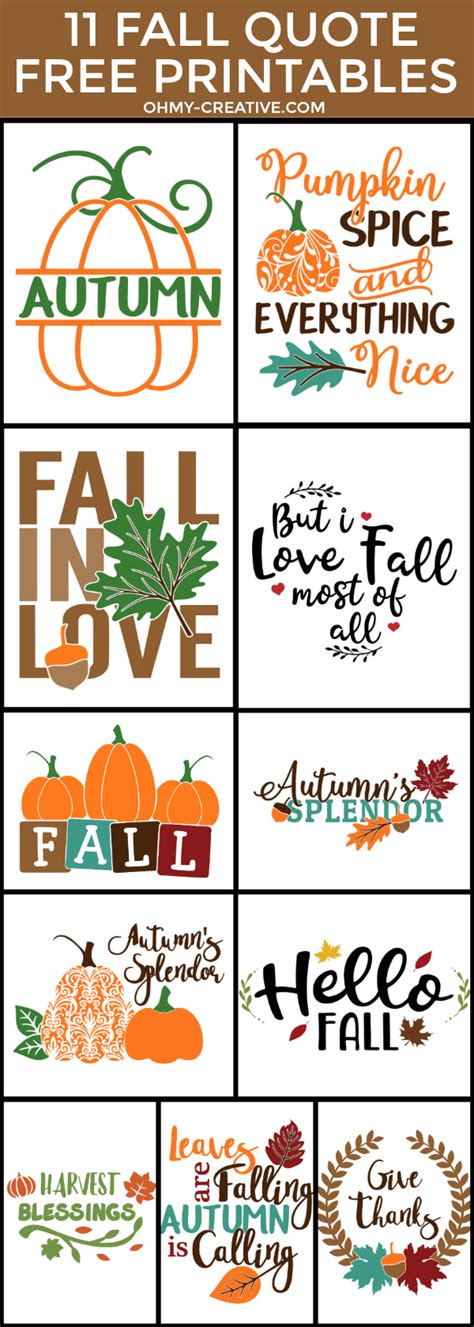fall quotes  printables  autumn   creative autumn quotes