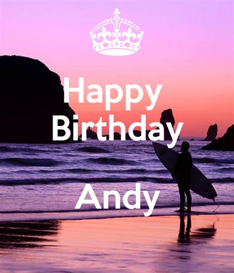 happy birthday andy poster mariah  calm  matic