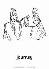 Bethlehem Journey Coloring Pages Nativity Colouring Christmas Printable Scene Mary Print Joseph Getcolorings Donkey Activities Color Activityvillage Kids Getdrawings Printables sketch template
